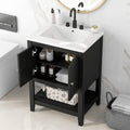 24" Black Bathroom Vanity