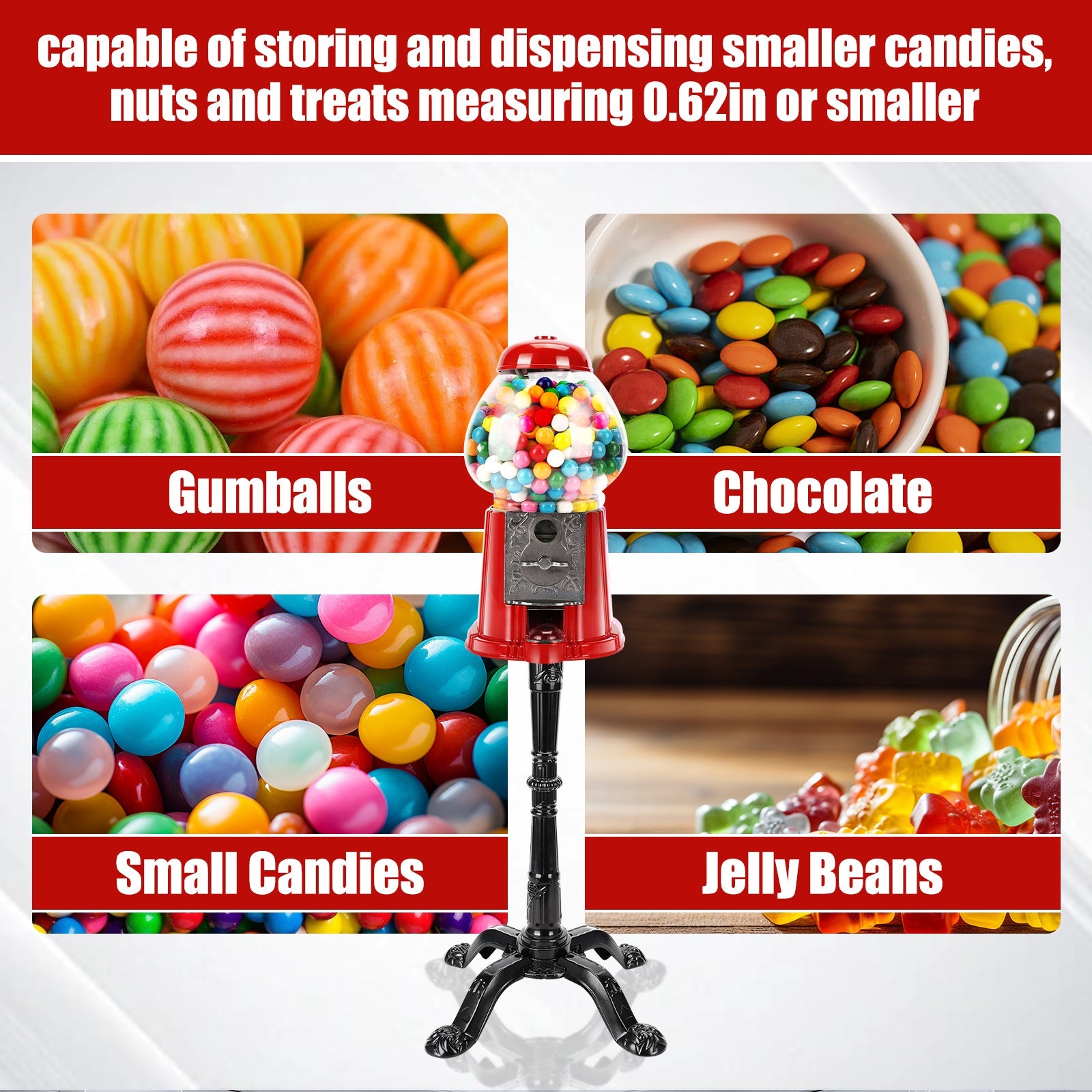 15 Inch Commercial Gumball Machine