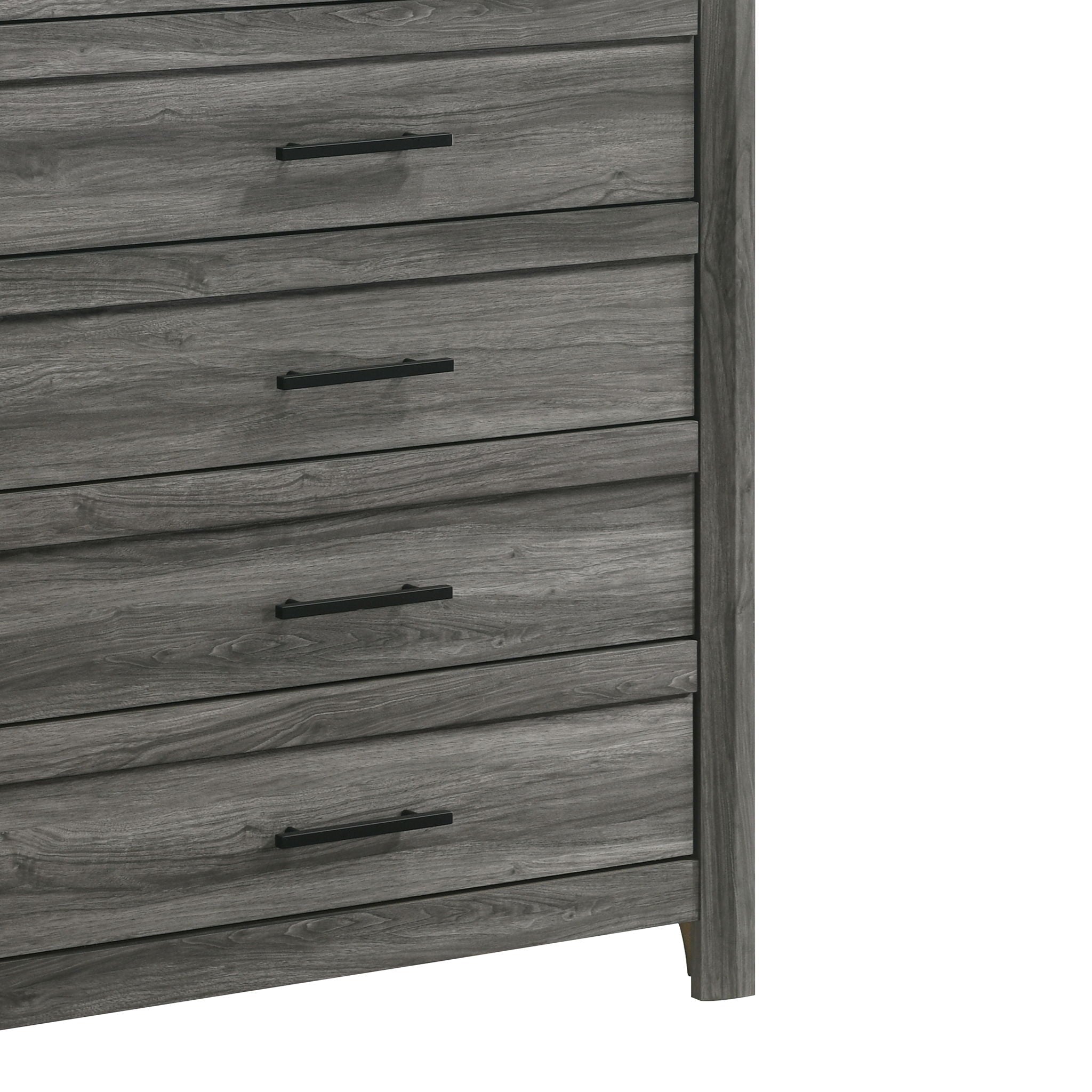 Denver - 5 Drawer Chest - Gray