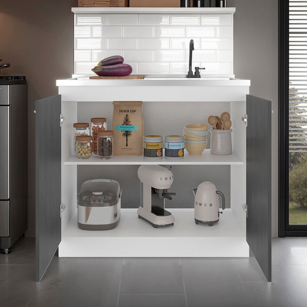Salento Freestanding Sink, Double Door Cabinet