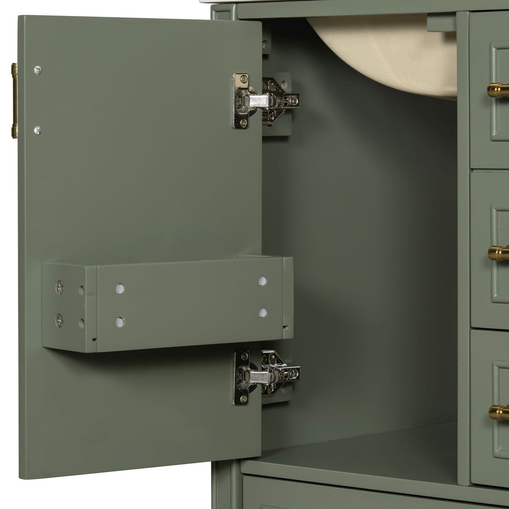 Traditional Bathroom Vanity Set With Soft Close Doors