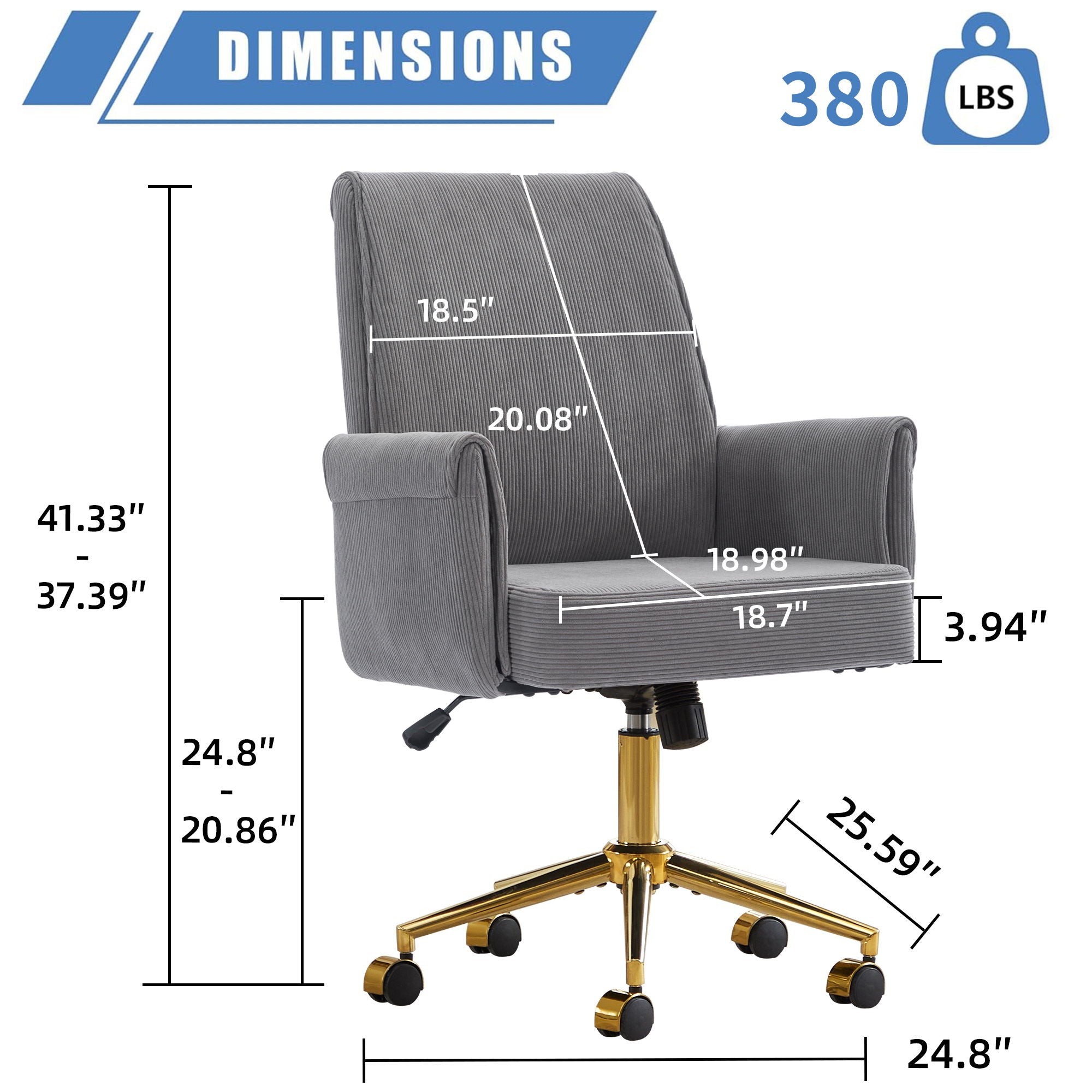 Ergonomic Mid Back Office Chair
