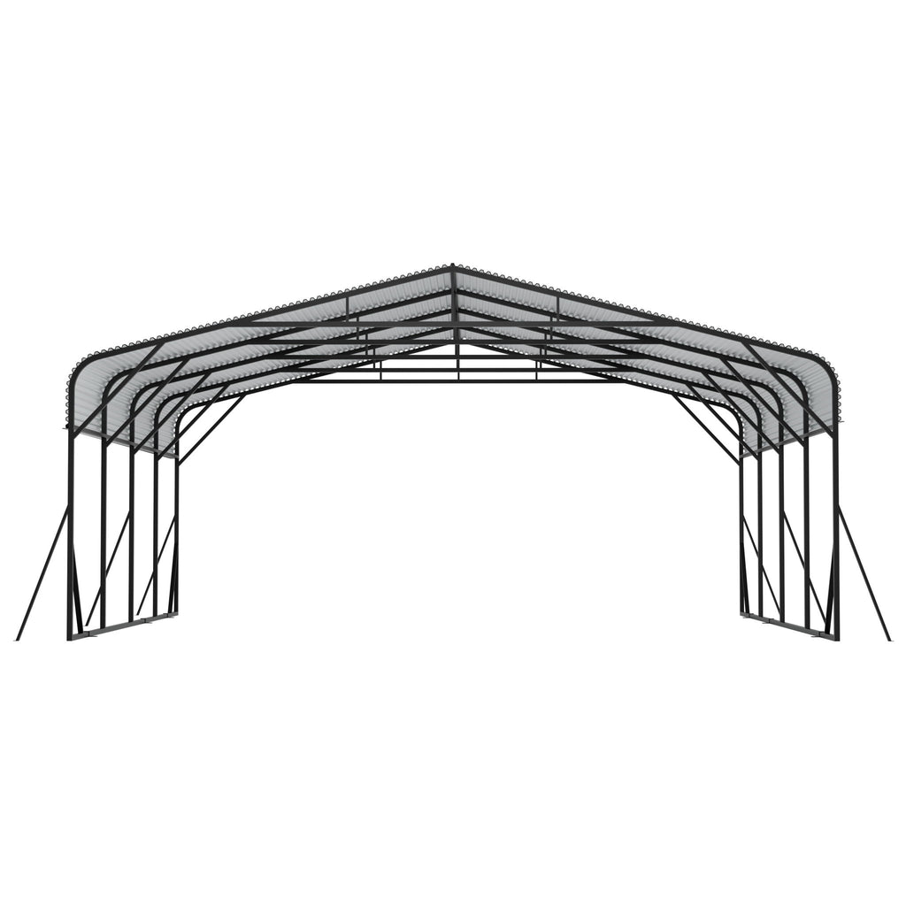 Heavy Duty Carport, All Weather Shelter - Black