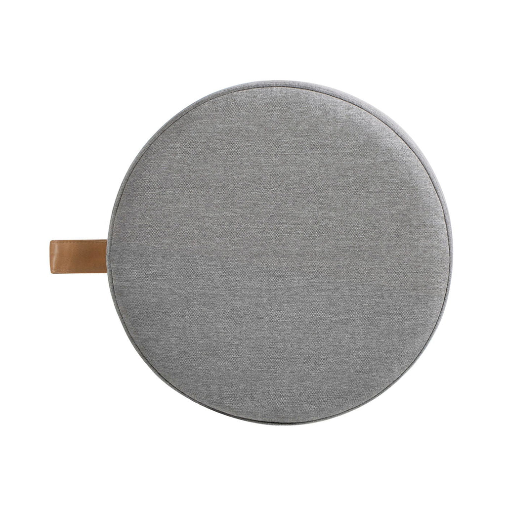 Brandy - Round Upholstered Storage Ottoman With Accent