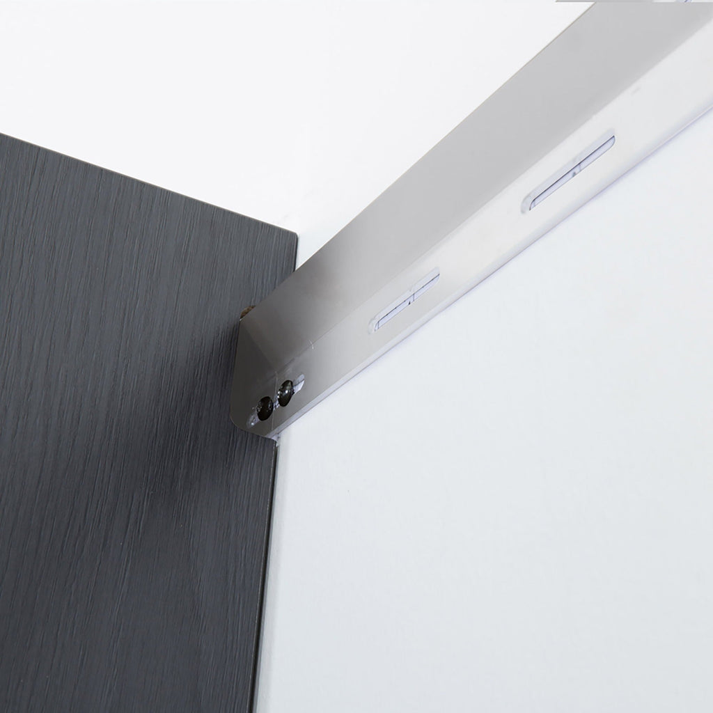 Astro Series - Wall Mounted Storage Cabinet With Soft Closing Drawers - Metallic Gray