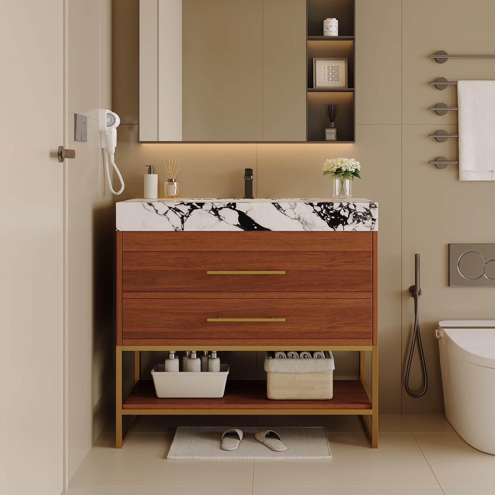 29.9" Modern Free-standing Bathroom Vanity