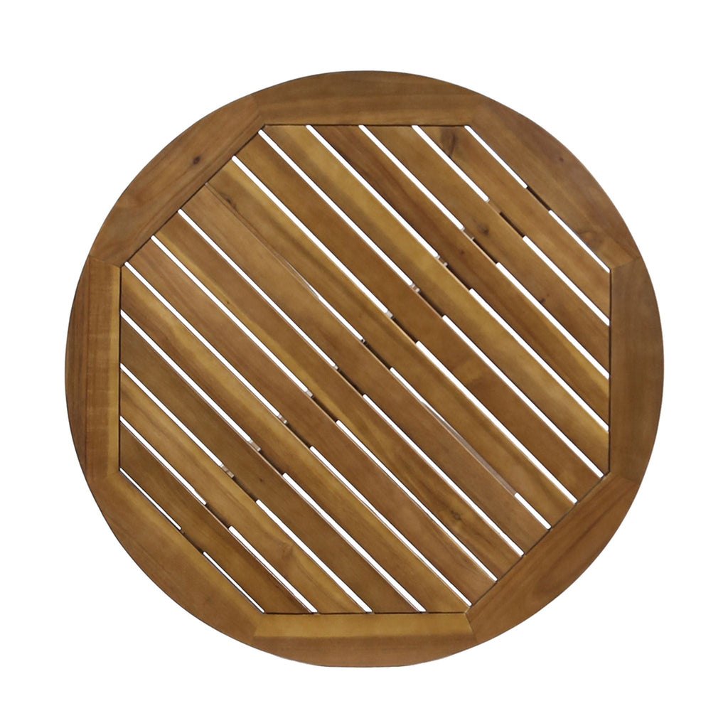 Stamford Outdoor Bistro Table Acacia Wood X-Base Teak