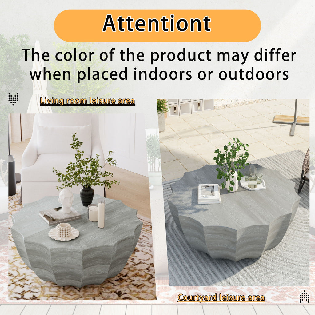 Modern Round Coffee Table For Indoor / Outdoor