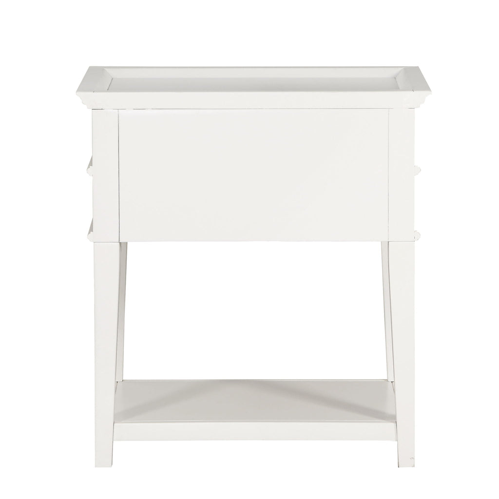 Carmona - 2 Drawer Tray Top Nightstand Pulls