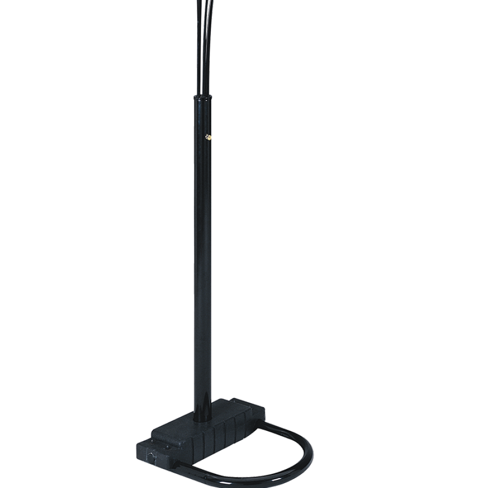 5-Arm Arc Floor Lamp – Adjustable Dome Heads, 3-Way Switch & Tip-Resistant Base | Black, Gold, Nickel & White
