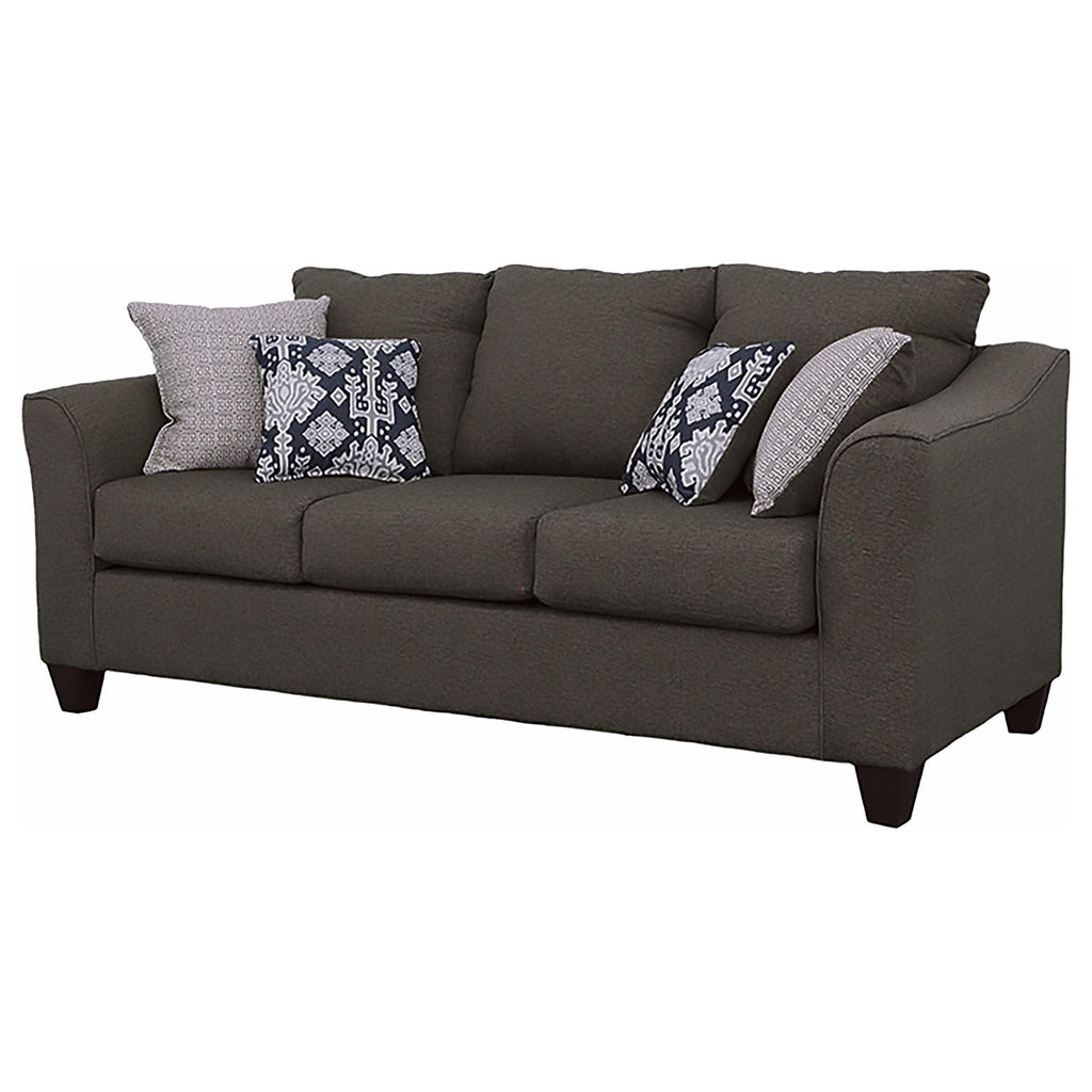 Ralston - Sofa With Accent Pillows - Gray