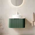 DINA 24" Bathroom Vanity & Sink, Floating Curved Edges