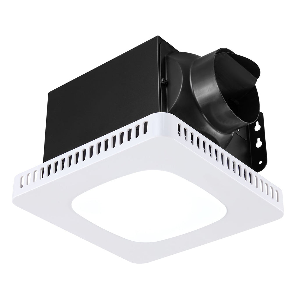 Bathroom Exhaust Fan with LED Light and Adjustable Color Temperatures
