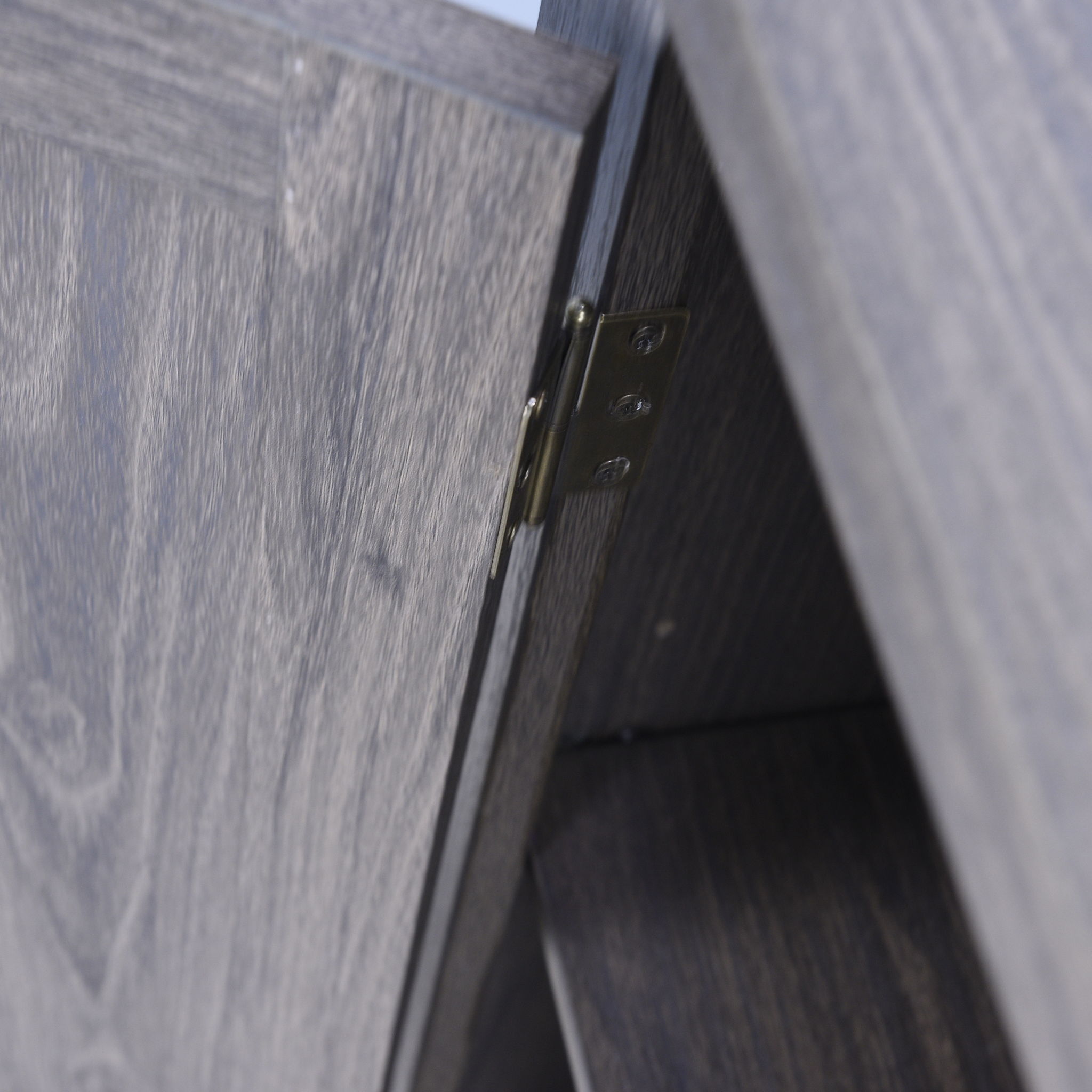 Elegant Sideboard With 2 Acrylic Mirrored Doors, Adjustable Shelf Storage