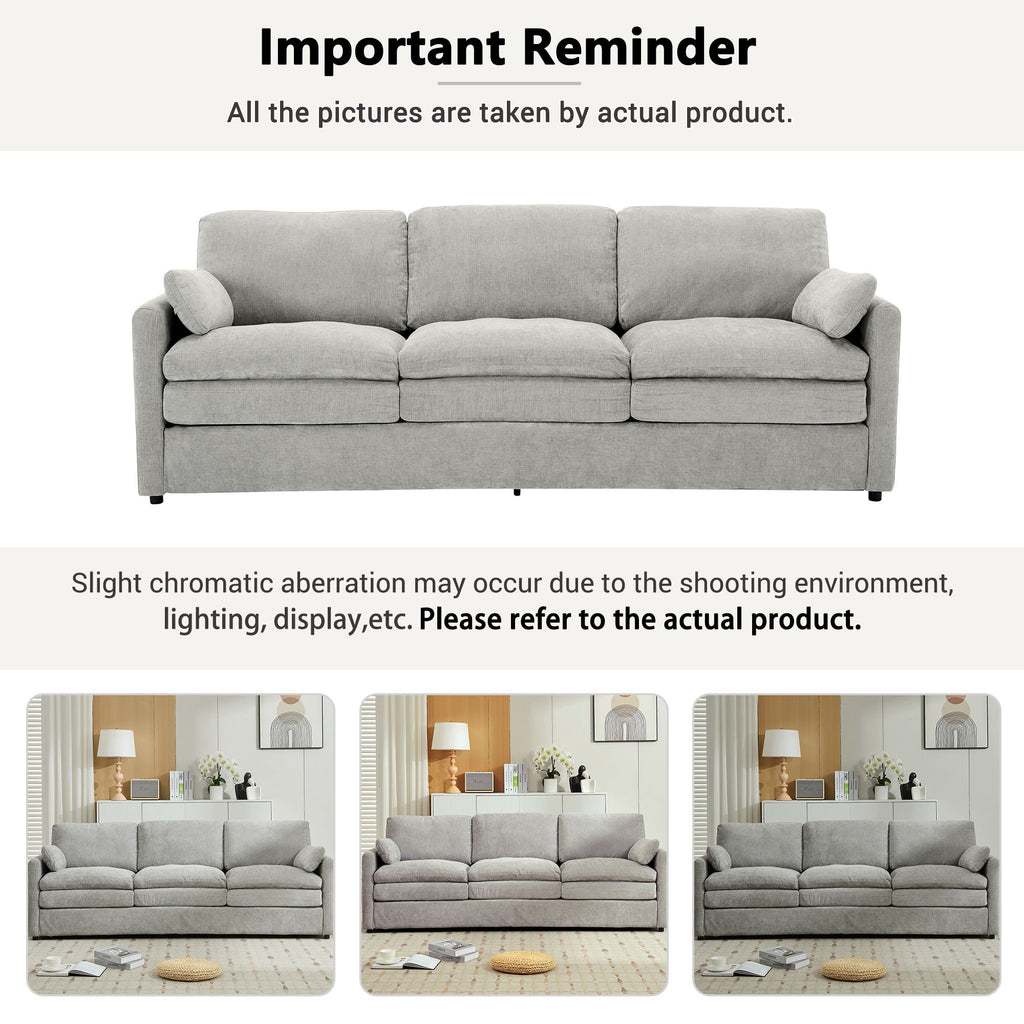 Cozy Upholstered 3 Seater Sofa Cushion For Living Room