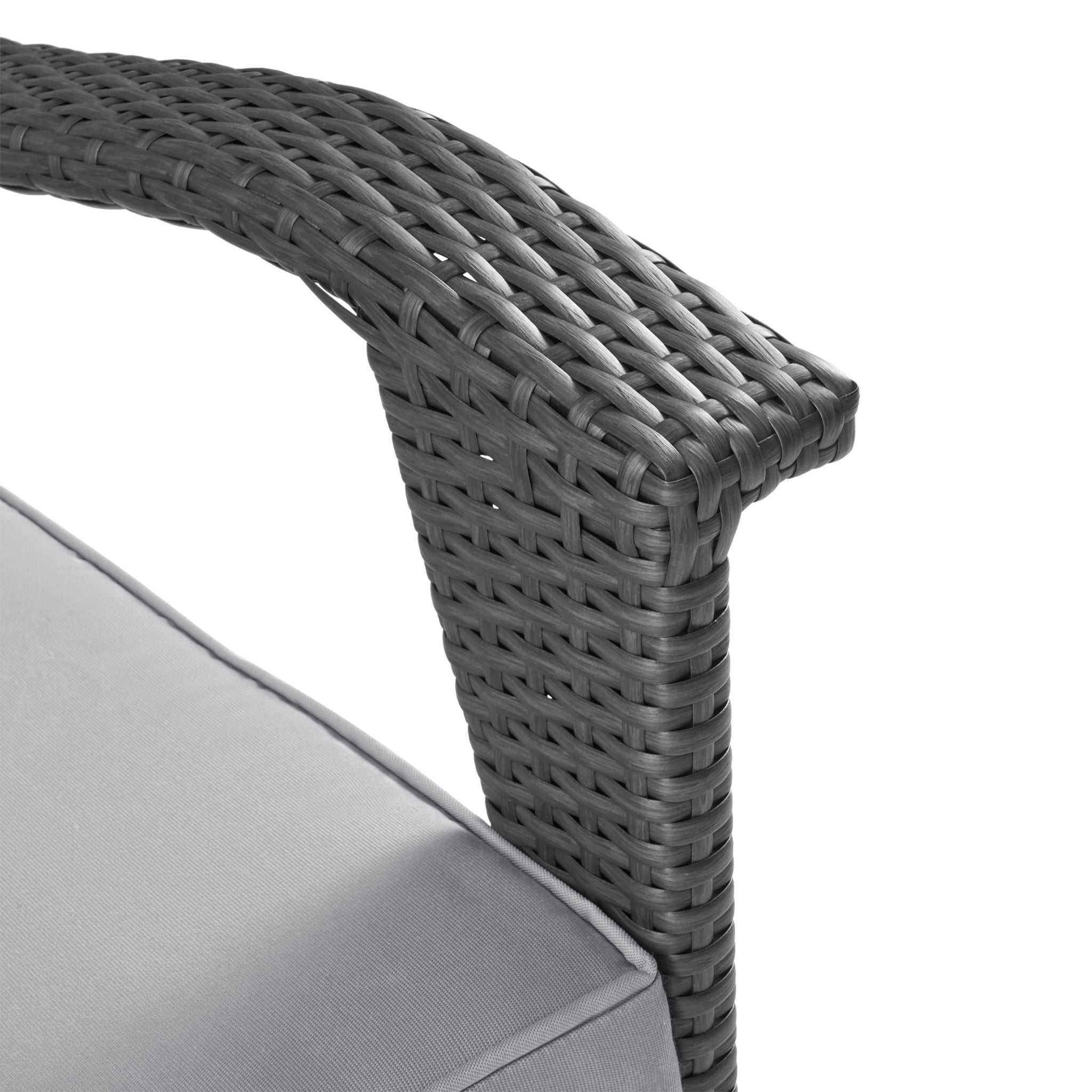 Honolulu Loveseat - Gray / Silver