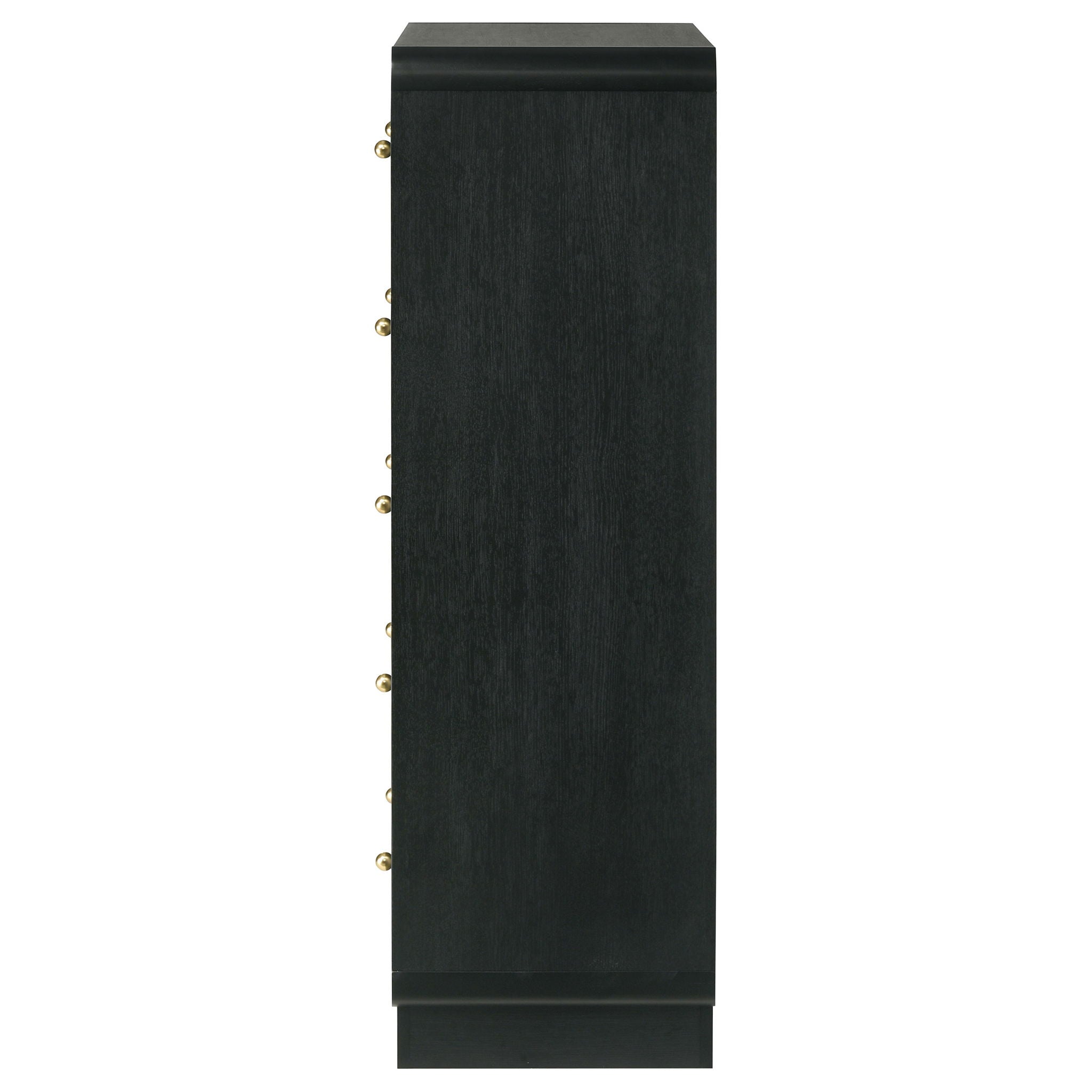 Burton - 5 Drawer Chest Of Drawers - Black