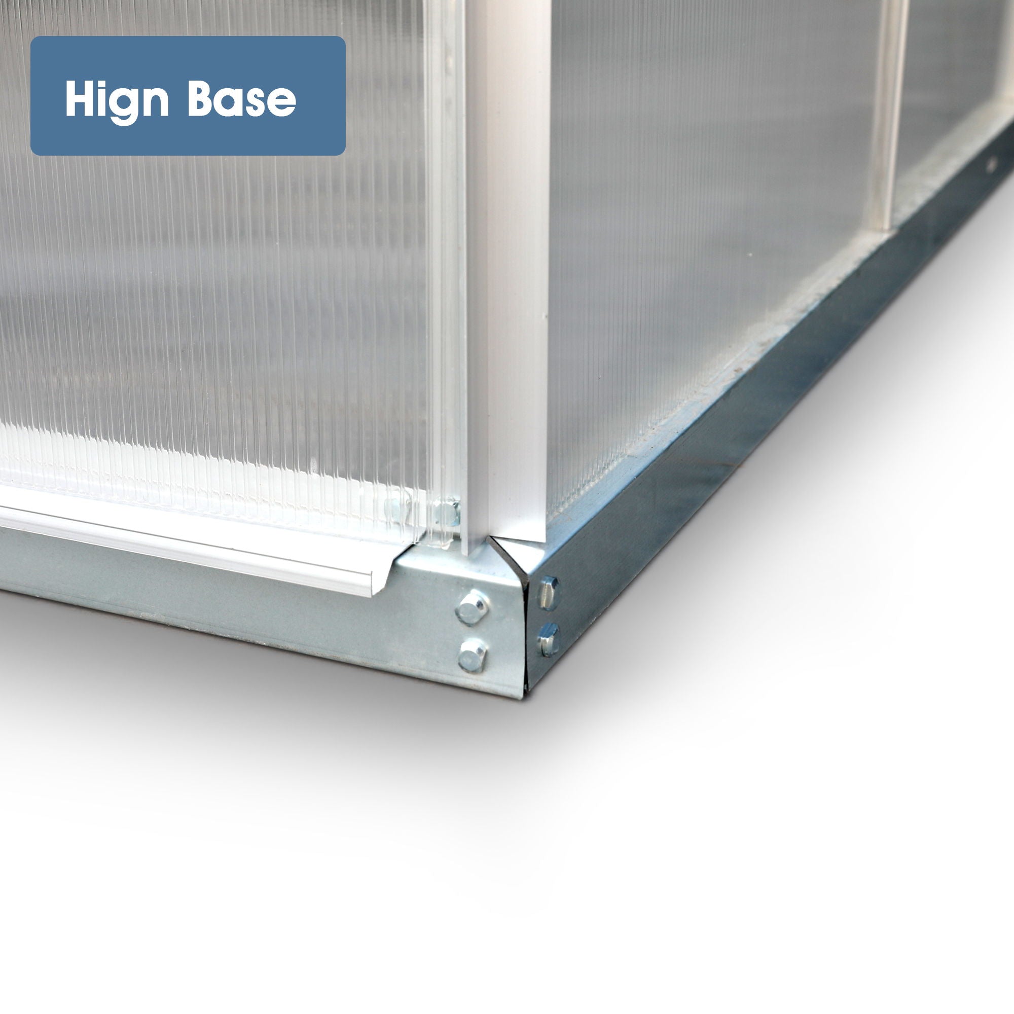 Walk-In Polycarbonate house & Roof Vent, Sliding Doors, Aluminum Hobby Hot House For Outdoor
