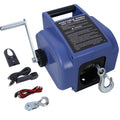 Reversible Electric 12V Trailer Winch for Boats Up to 6000 lbs - Blue