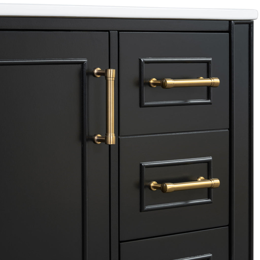 Traditional Bathroom Vanity Set With Soft Close Doors
