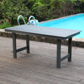 HDPE Patio Dining Family Table with Umbrella Hole