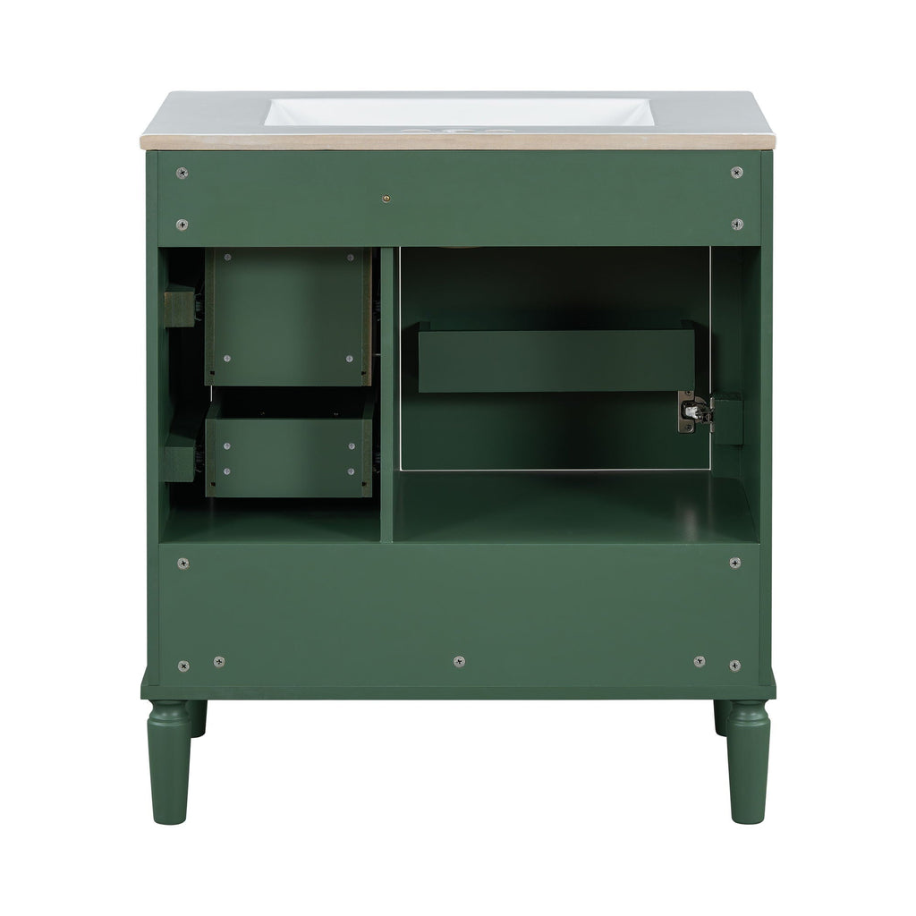 Traditional Bathroom Vanity Set With Soft Close Doors