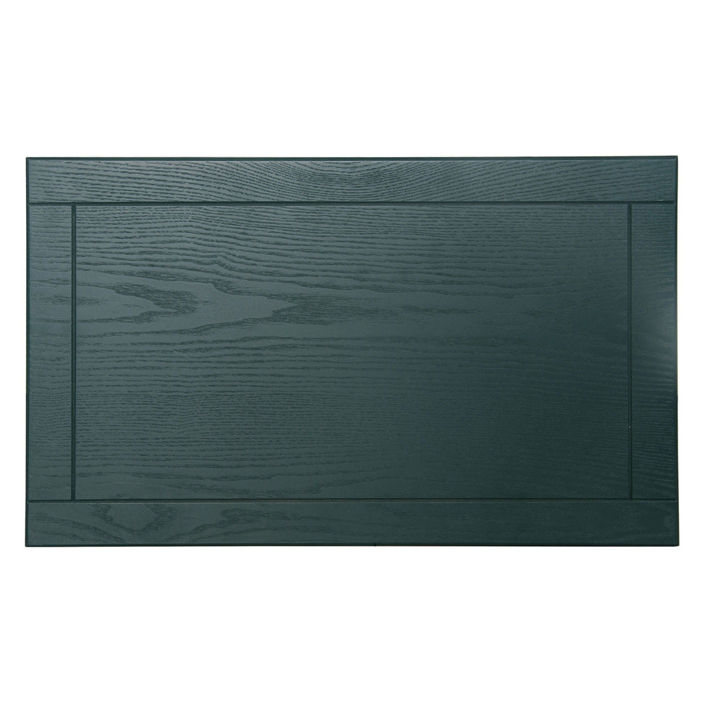 Hollow Carved 3 Drawer Dresser With Metal Handles, Storage Chest For Living Room Or Bedroom - Blackish Green