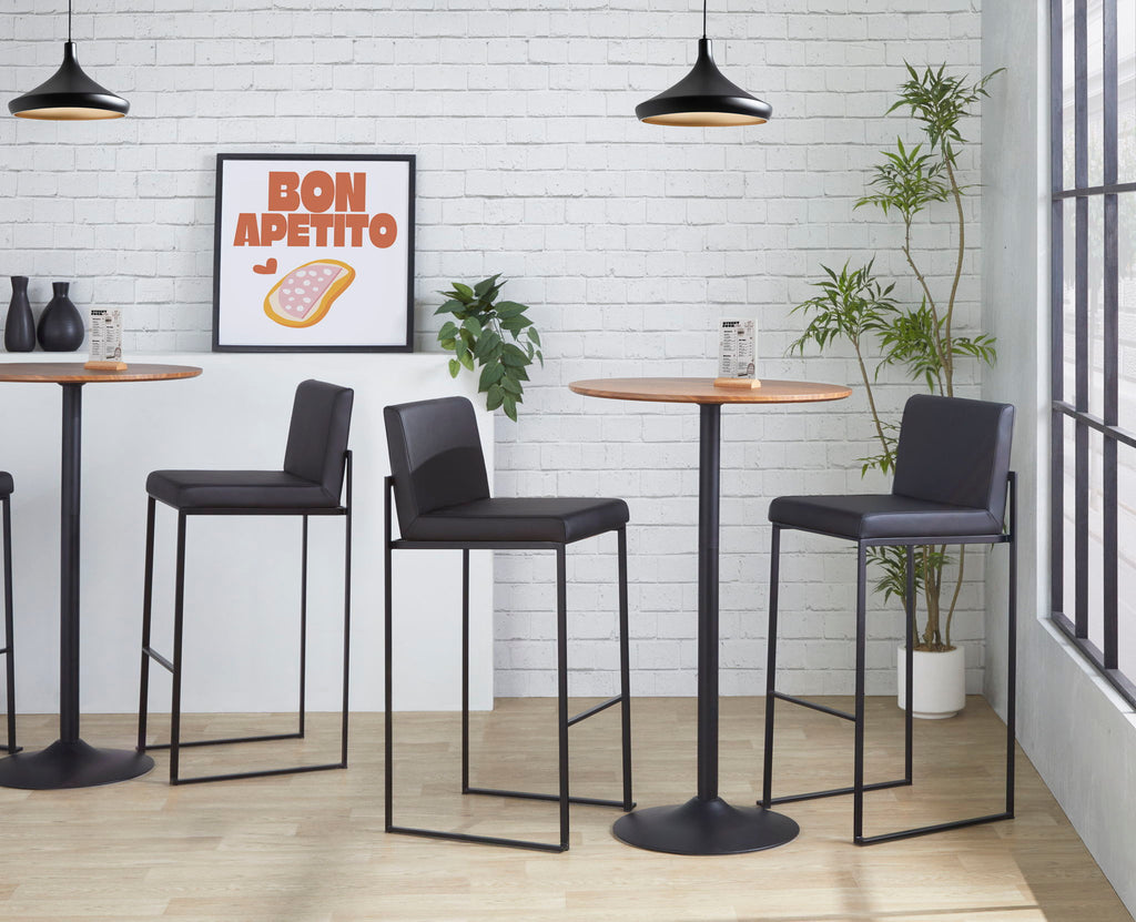 Fuji - Contemporary High Back Barstool Elegant Design
