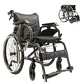 Premium Lightweight Foldable Transport Wheelchair for Adults