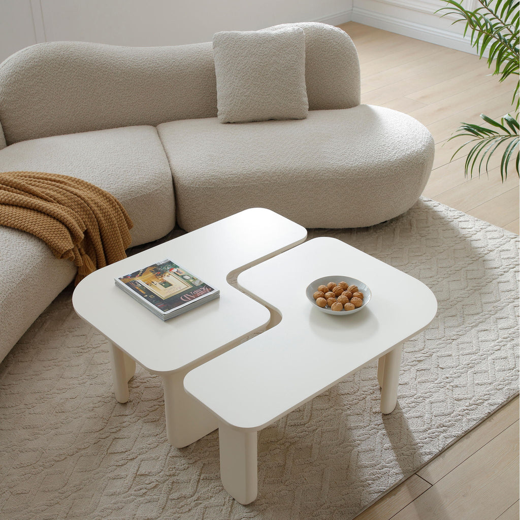 L-Shape Coffee Table For Living Room