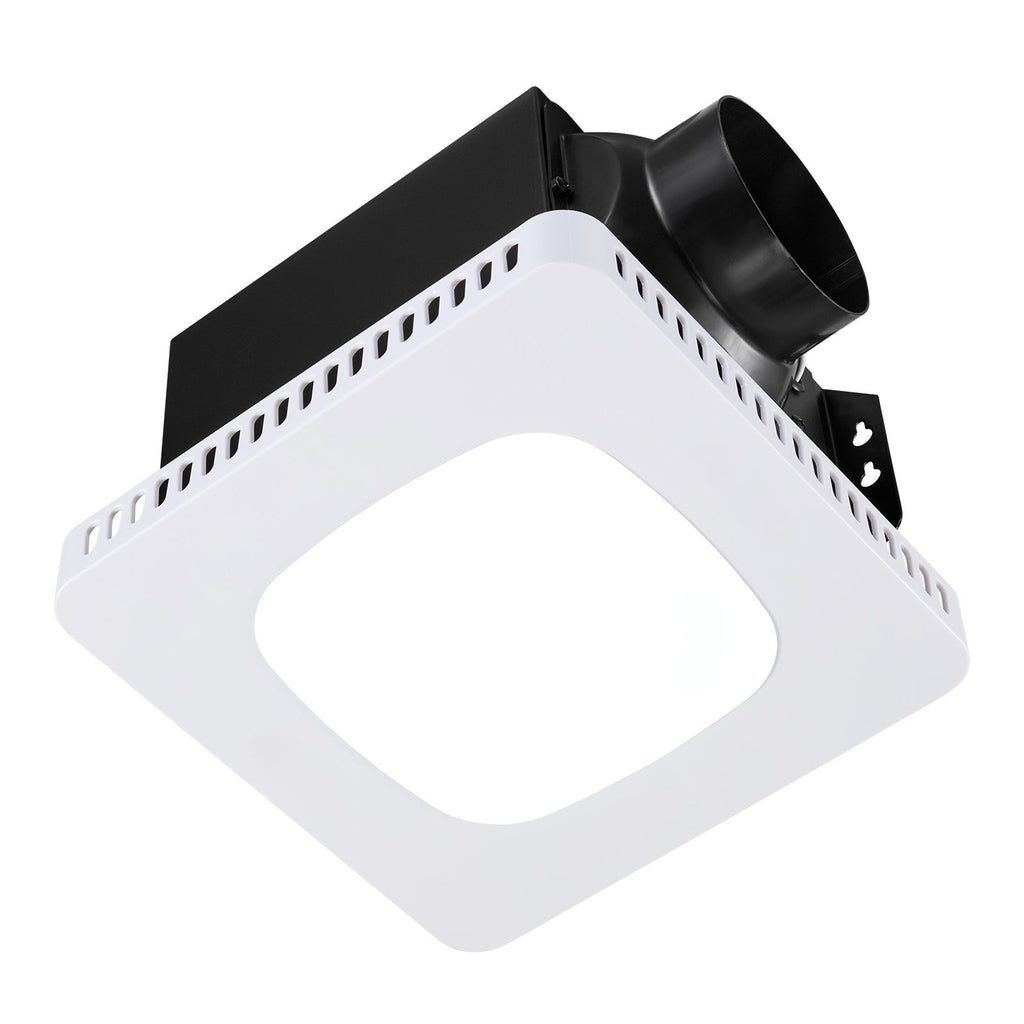 Bathroom Exhaust Fan with LED Light and Adjustable Color Temperatures