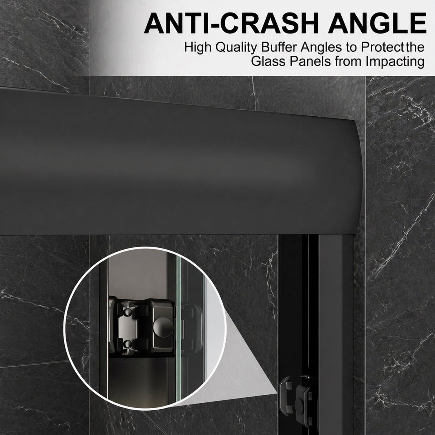 60" W x 74" H Door Sliding Frameless Shower Door with 6mm Tempered Glass LYM-02 Mat
