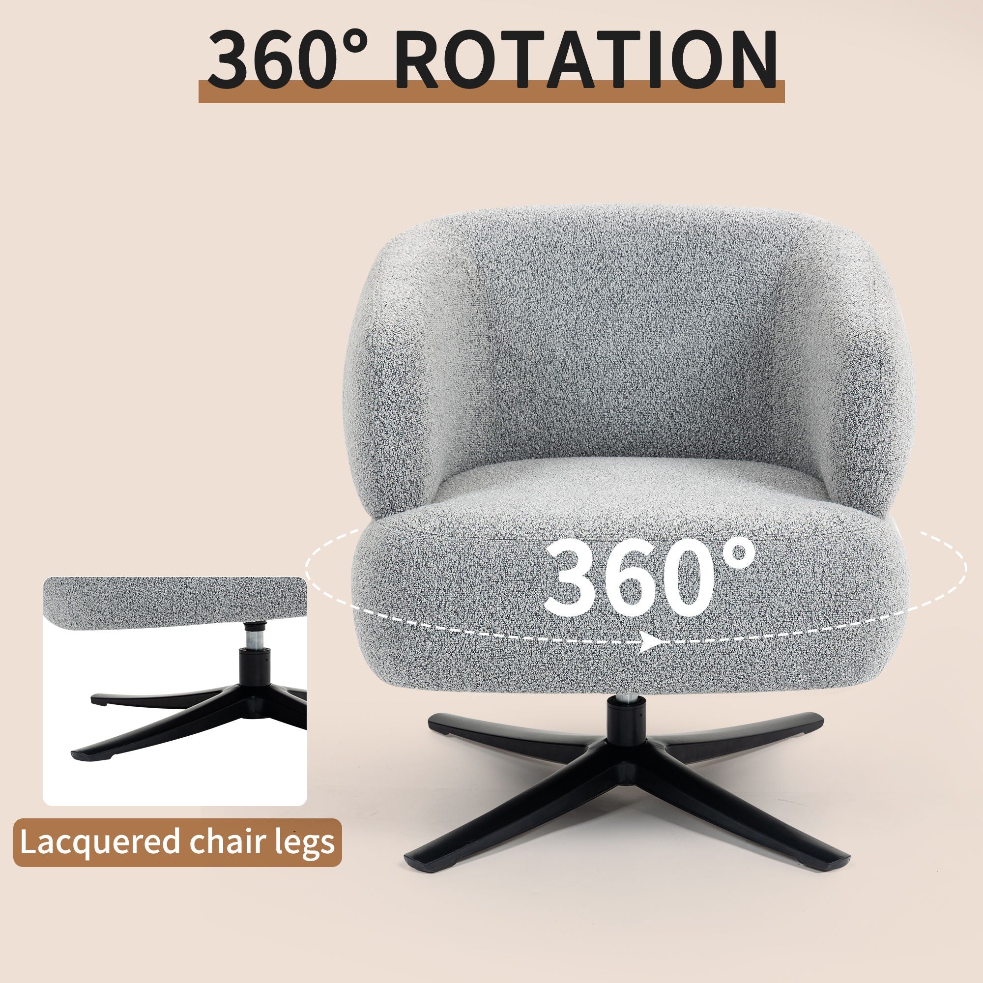 Cuddle Style Leisure Swivel Sofa Chair