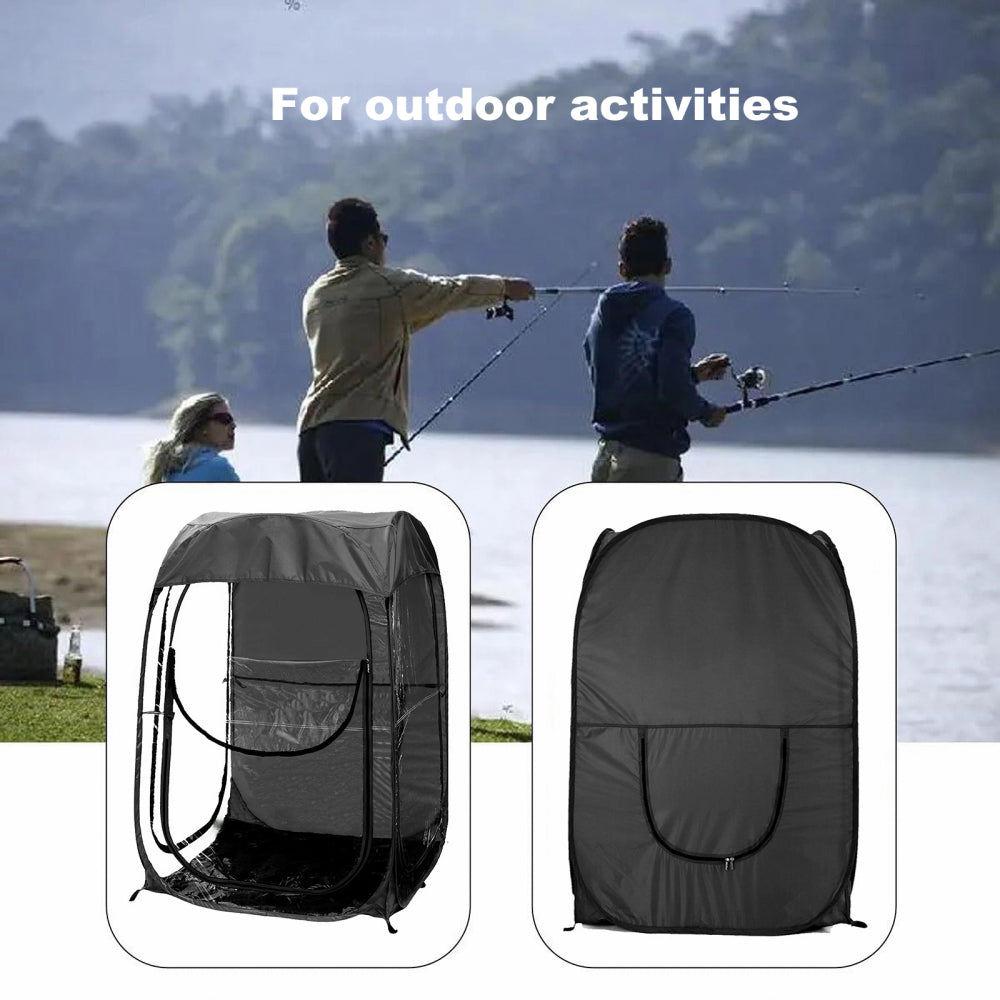 Pop-Up Sports Shelter Tent | Windproof & Waterproof Portable Canopy for Fishing, Camping & Outdoor Events