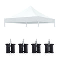 Canopy Replacement Top with 4 Pack W8 Bags (Frame Not Included)