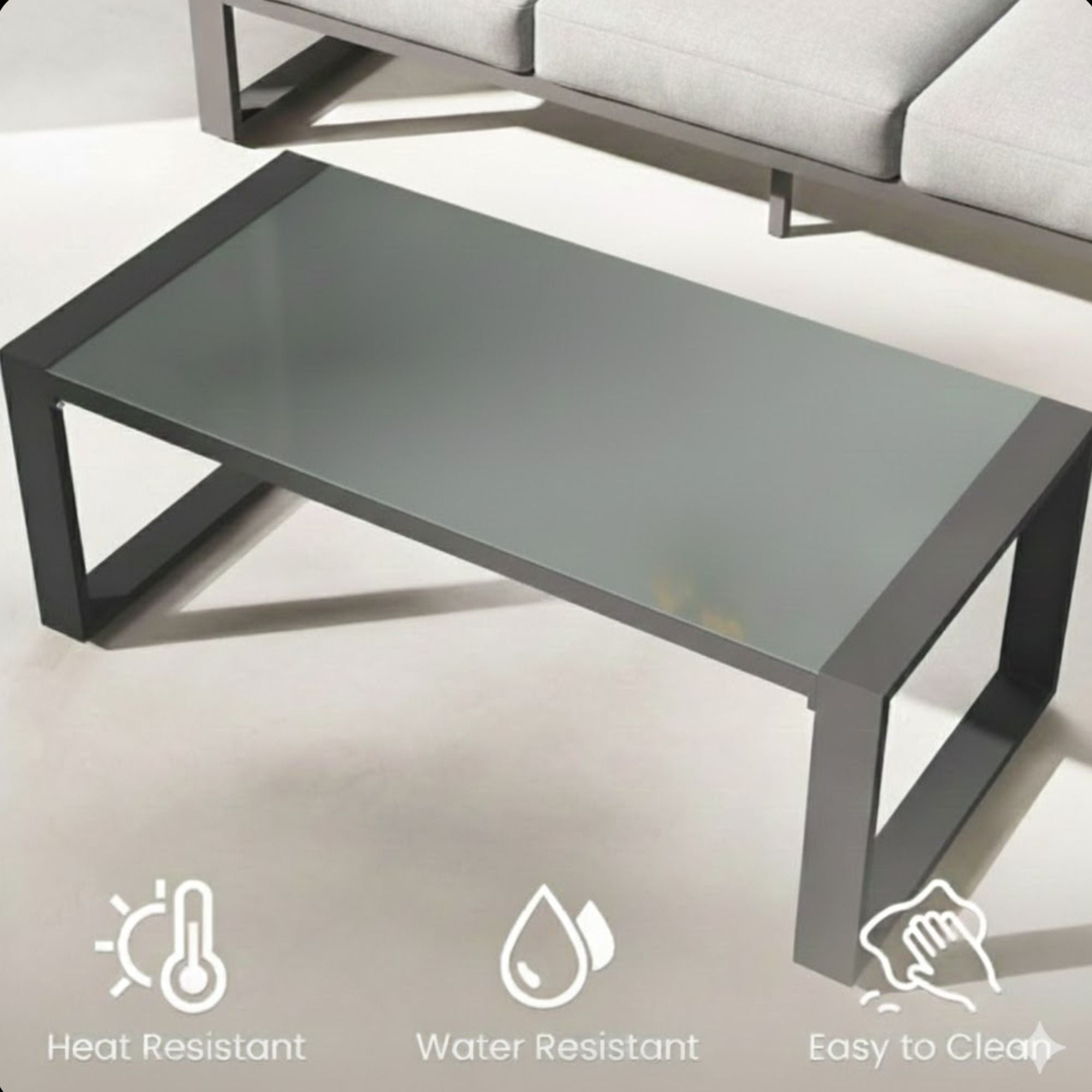 Modern All-Weather Outdoor Coffee Table
