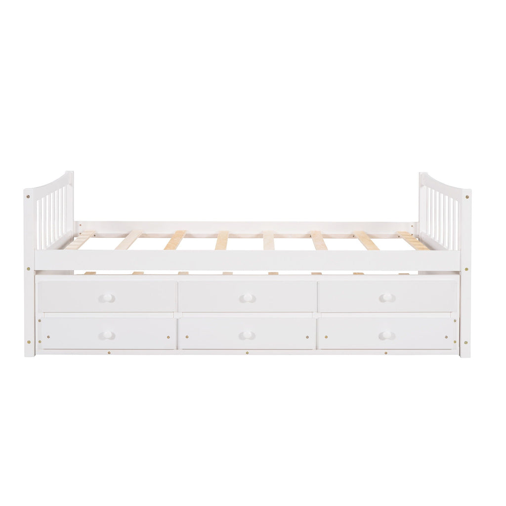 Twin Size Daybed With Trundle And Drawers
