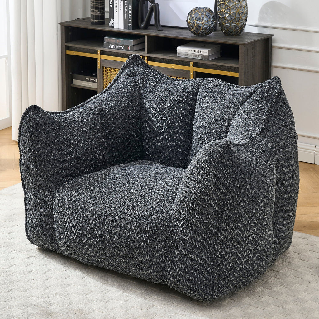 Comfortable Chenille Sofa Chairs With Highly Resilient Foam