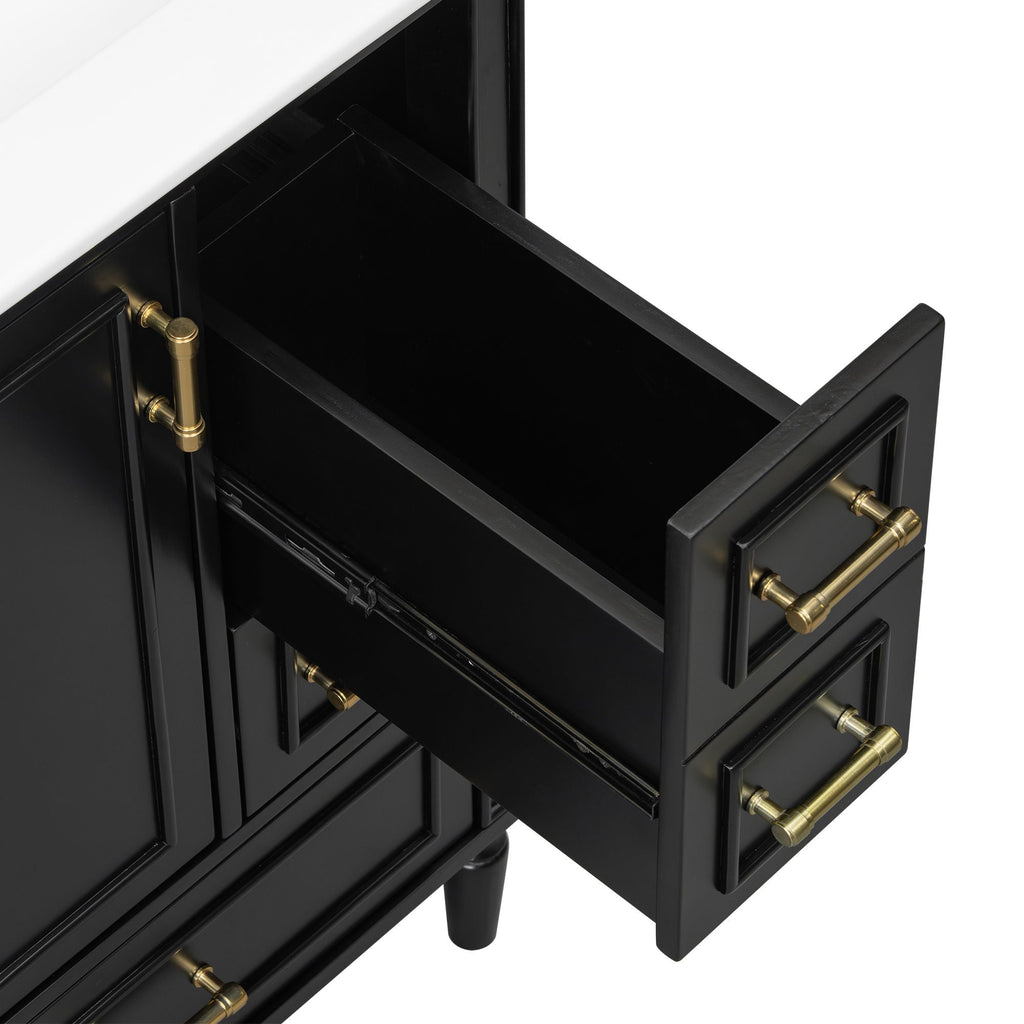 Traditional Bathroom Vanity Set With Soft Close Doors