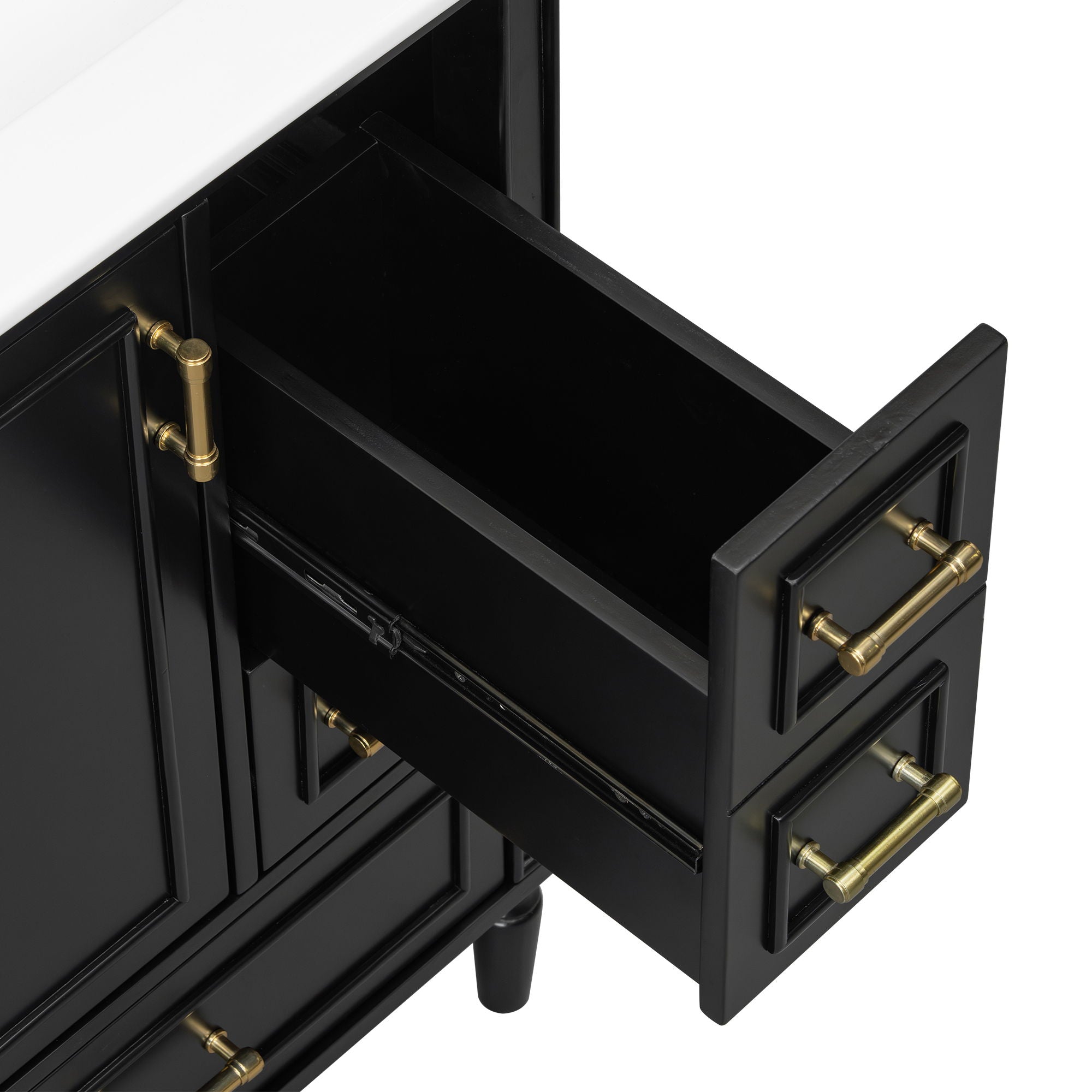 Traditional Bathroom Vanity Set With Soft Close Doors