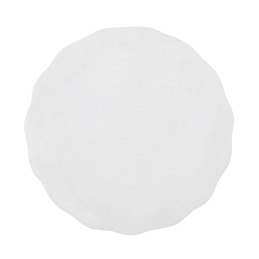 Outdoor Lightweight Concrete Side Table - Antique White