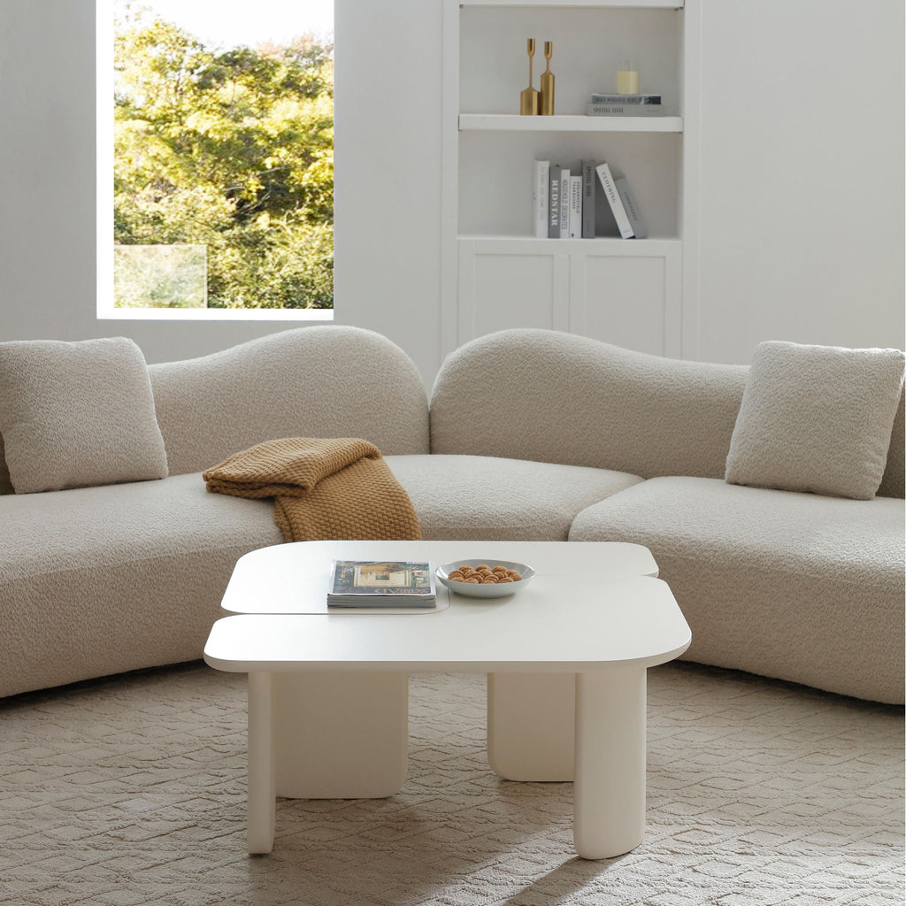 L-Shape Coffee Table For Living Room