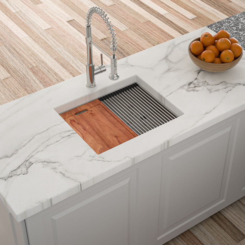 Single Bowl Undermount Workstation Kitchen Sink with Accessories