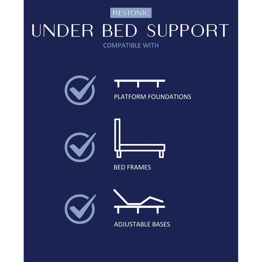 Comfort Care - 10" Hybrid Euro Top Mattress Plush Comfort - Blue / Gray - Twin Extra Long
