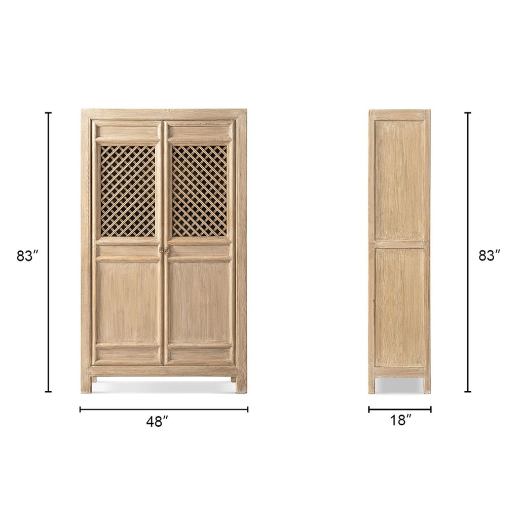 Arden - 2 Door Bookcase Storage Cabinet - Natural