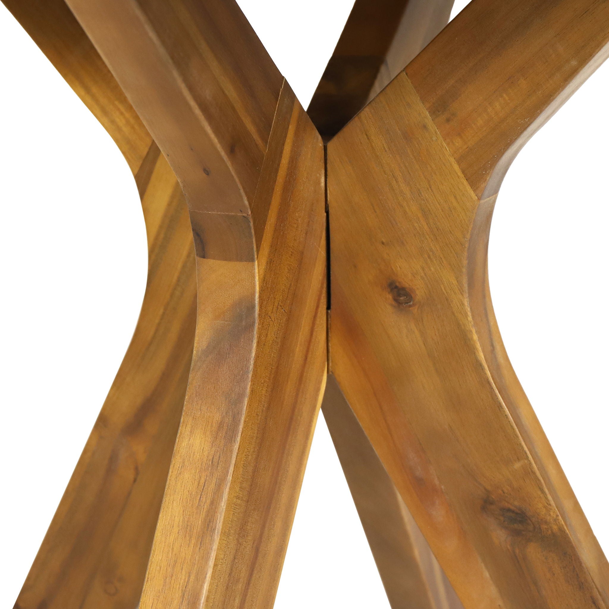 Stamford Outdoor Bistro Table Acacia Wood X-Base Teak
