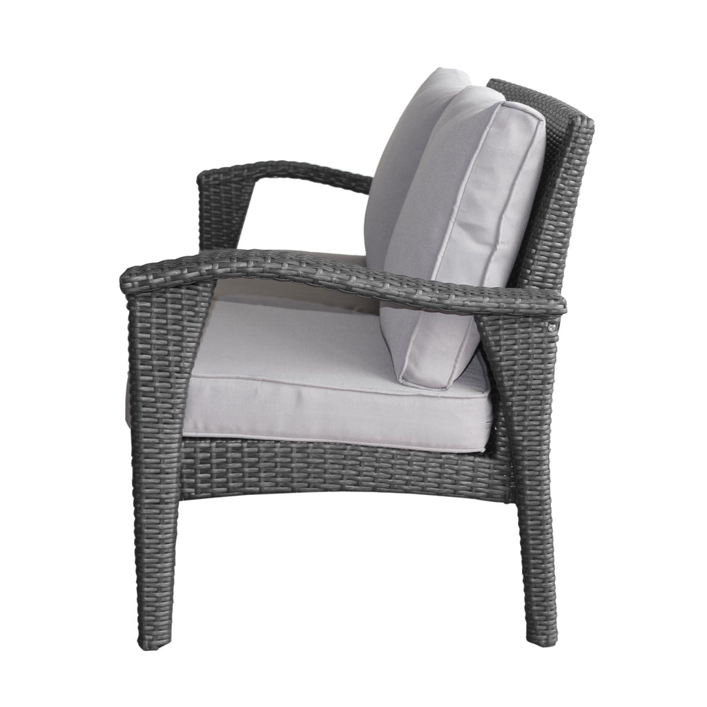 Honolulu Loveseat - Gray / Silver