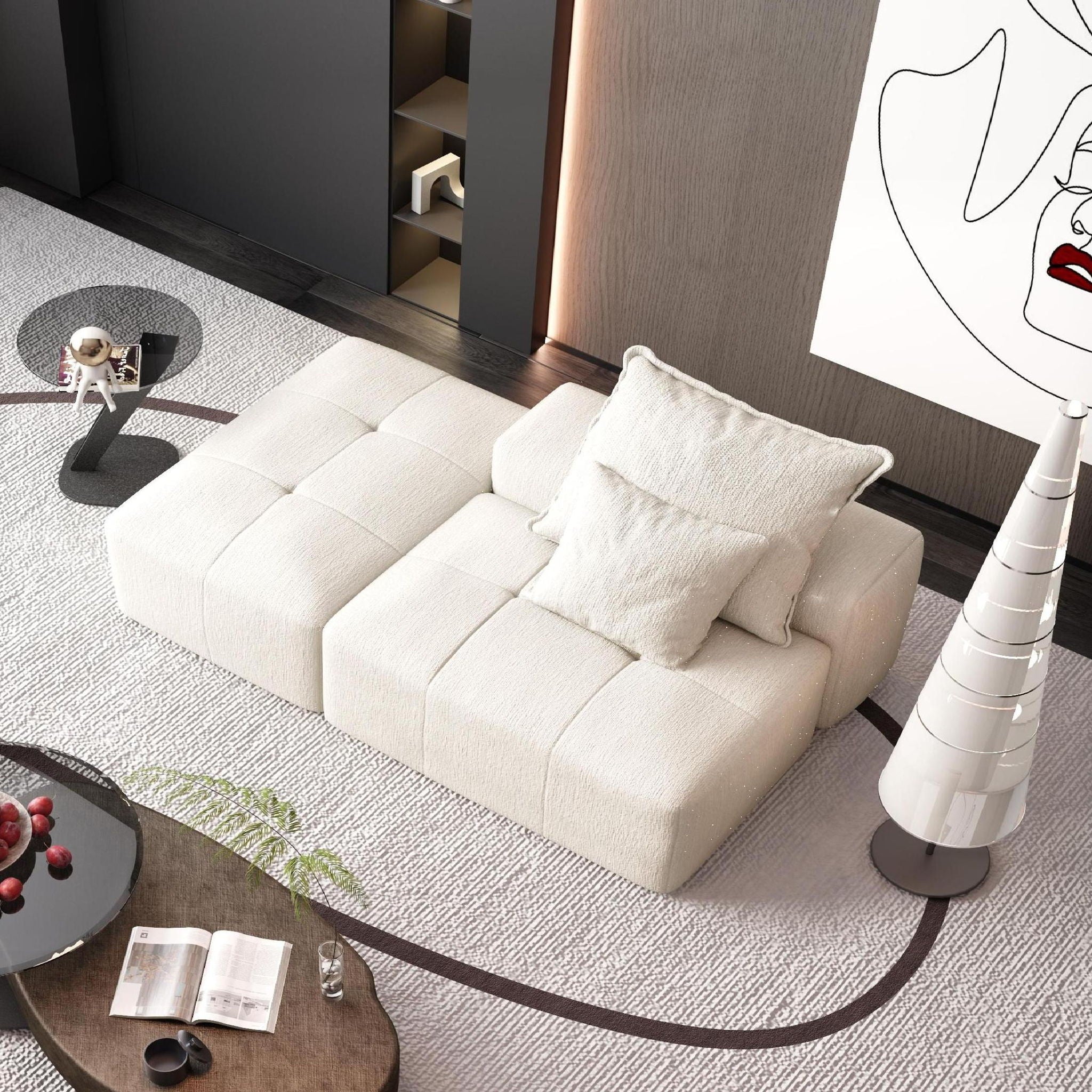 Modern Oversized Modular Sectional Sofa