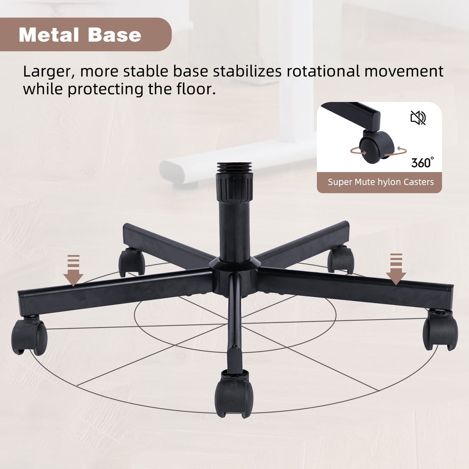 Criss Cross Armrest Office Chair With Wheels