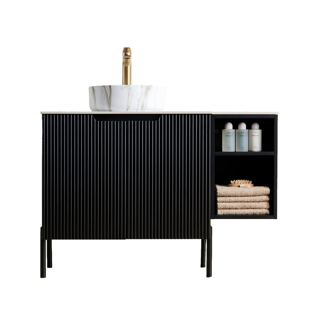 Turio 42" Bathroom Freestanding and Wall Mounted Storage Cabinet